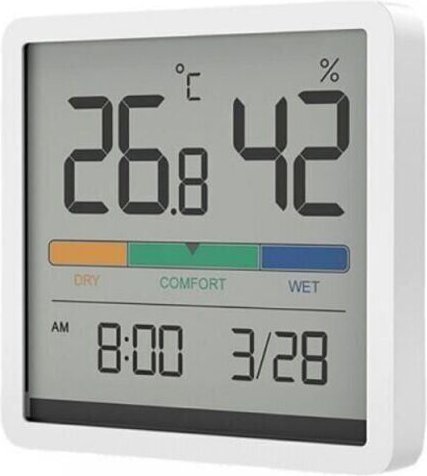 Weiß) Innen-Hygrometer-Thermometer, digitales Tischthermometer mit Temperatur- und Feuchtigkeitsmonitor, Raumthermometer...