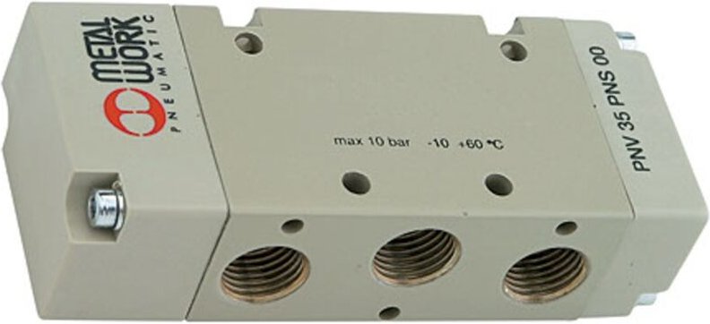 5/2-Wegeventil, pneumatisch, bistabil, Anschluss g 3/8, dn 13,3 - Riegler