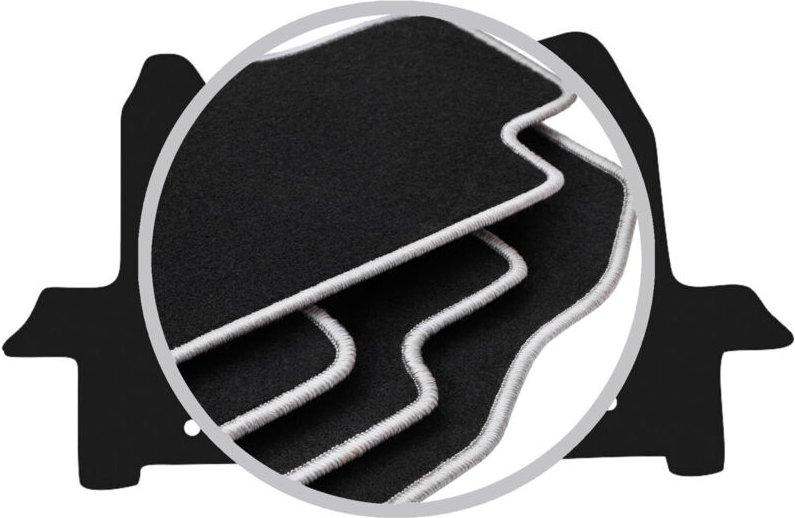 CARLUX-SILVER Autofußmatten für: Ford Transit Van (2019-)