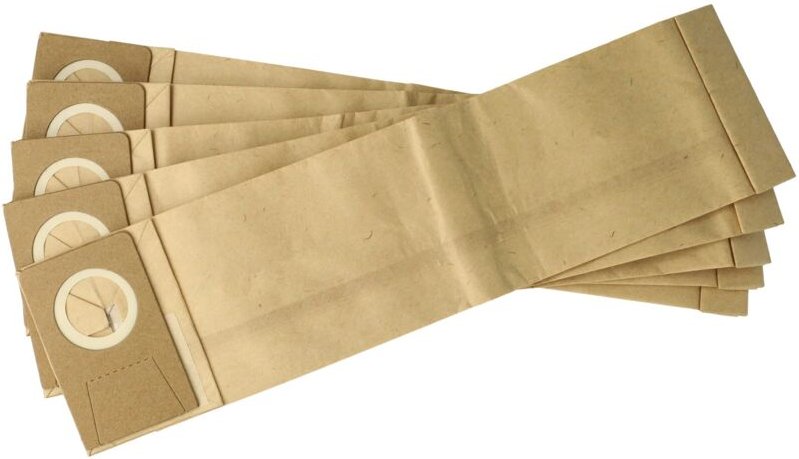 5x Staubbeutel kompatibel mit Lindhaus 031102-sn 103177, 11501, 11502 Staubsauger - Pappe / Filterpapier, 38,5cm x 10cm ...