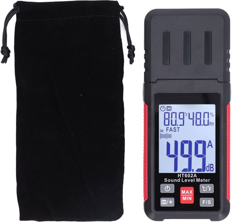 Digitaler Schallpegelmesser, kapazitives Mikrofon 30–130 dBA, Audio-Dezibel zur Erkennung