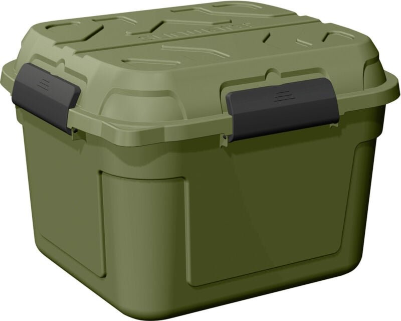 Q-line wasserdichte Aufbewahrungsbox 90L grün schwarz Outdoor Camping-Kiste - Sunware