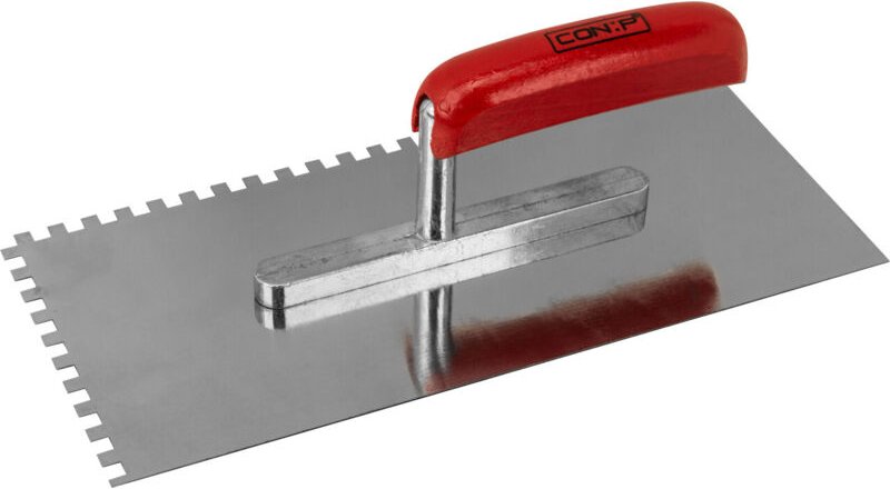 Zahnglättekelle 280 x 130 mm, Zahnung 6 x 6 mm rostfrei Fliesenwerkzeug