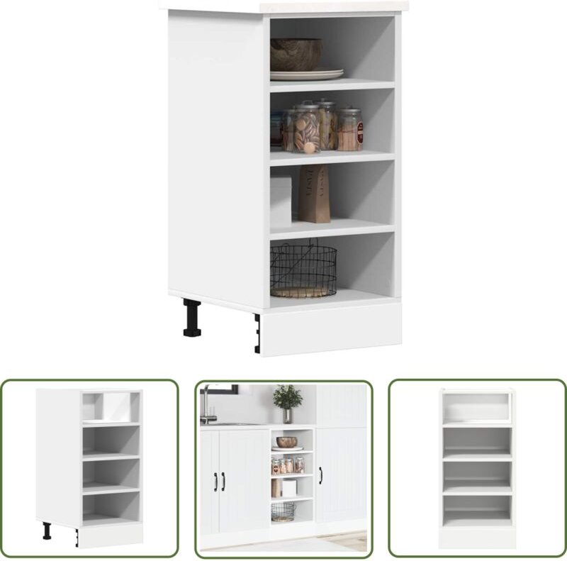 The Living Store - vidaXL Unterschrank Weiß 40x44,5x81,5 cm Holzwerkstoff