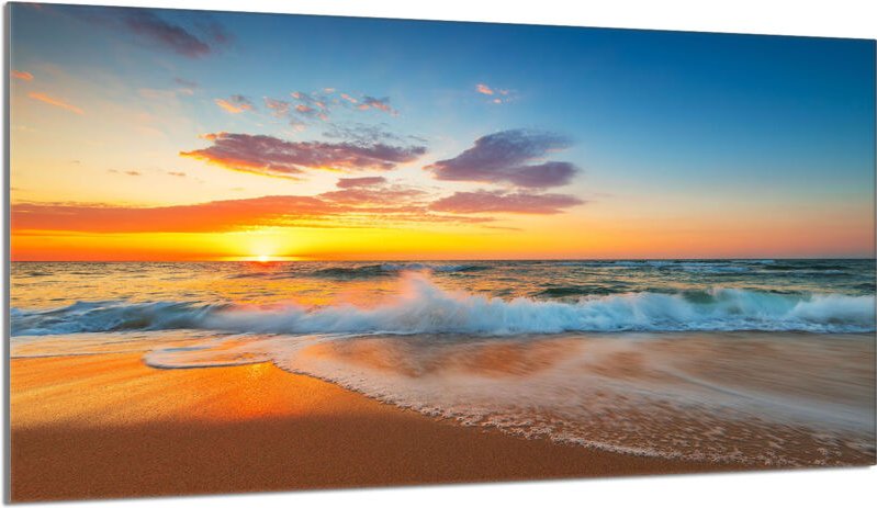 Thumbnail - Glasschutzplatte für den Herd 90x52 Sea