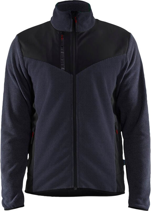Strickjacke mit Softshell 5942 - Dunkelmarine/Schwarz S