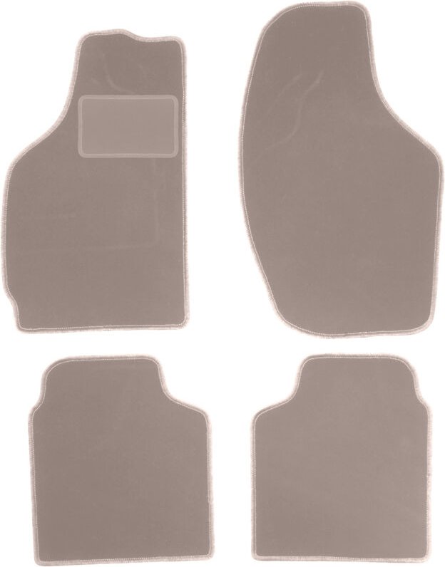 Beige Veloursmatten für: Daewoo Tico Fließheck (1996-2001)