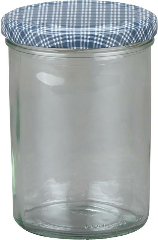 Siena Home - Sturz-Glas 'Cucinare' 2TO440, 15er-Pack blau/weiß, TwistOff 440 ml