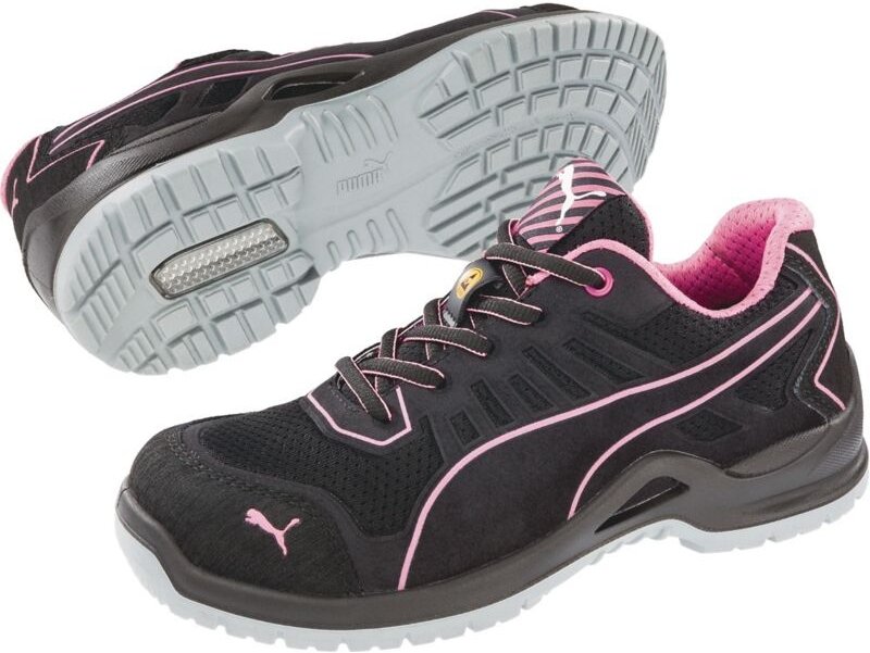 Puma Safety Shoes - Damensicherheitsschuh Fuse tc Pink Wns Low Gr.41 schwarz/pink Mikrofaser/Mesh
