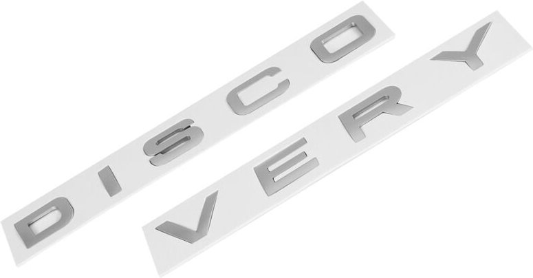 3D Matte Slive Letter entdeckung Auto Heckabzeichen Emblem Aufkleber für Fronthaube Heckkoffer