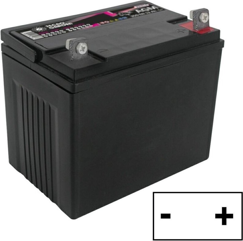 12V 30AH verschlossene Rasentraktor-Starterbatterie, rechtsseitiger Pluspol