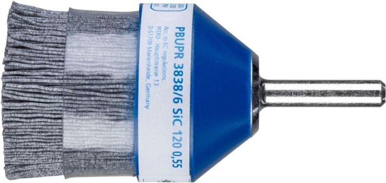 PFERD TOOLS COMPOSITE Pinselbürste PBUPR Ø 38 mm Schaft-Ø 6 mm SiC-Filament-Ø 0,55 mm Korn 120 stationär