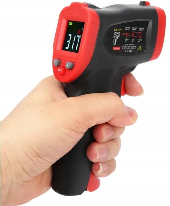 Pyrometr Laserthermometer -50 +600°c Kalibrierung