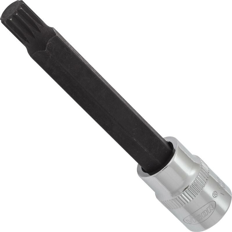 Thumbnail - Innenvielzahn Schraubendreher-Einsatz ∙ xzn ∙ V6117 ∙ 3/8 Zoll (10 mm) Vierkant hohl ∙ Innen Vielzahn Profil xzn ∙ sw M9