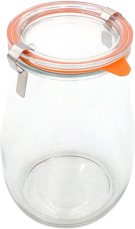 Einmachglas mit Klammern 1L Einweckglas Vorratsglas Konservenglas Tulpenglas