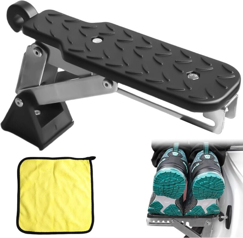 Klappbare Autotürstufe mit Pufferpolster – verstellbare Wohnmobilstufe – universell – maximale Belastung 250 kg – für SU...