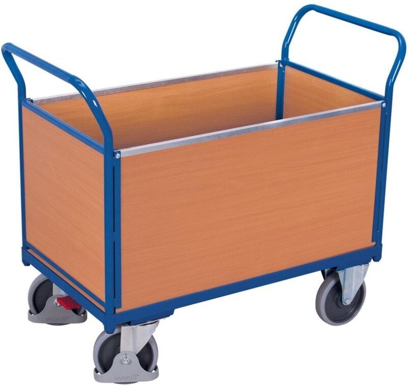VARIOfit Vierwandwagen mit Holzwänden 1000x550mm