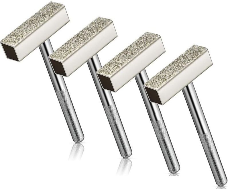 Bluedeer - 4 Stück Schleifstein Abrichter, Diamant-Schleifscheibenabrichter zum Schleifen von Entgratungsscheiben, 45 x ...