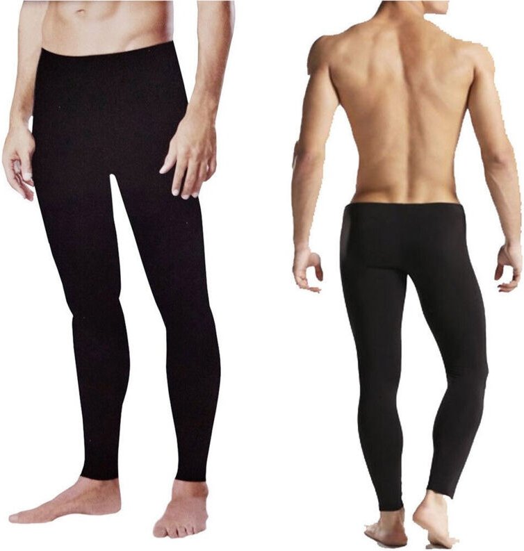 Trade Shop Traesio - Trade Shop - Fleece-Leggings für Herren für täglichen Wärmekomfort -