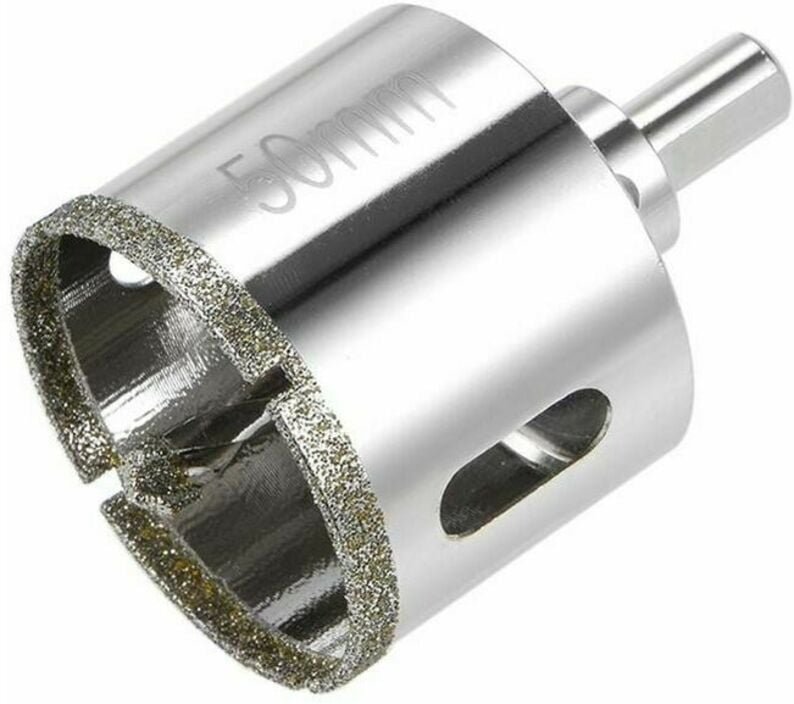 Diamantbohrer für Lochsäge in Glas, Keramik, Porzellan, Fliesen 50 mm