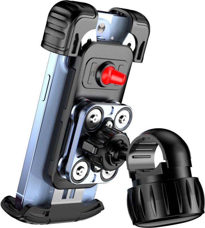 Thumbnail - Jalleria - 2025 Motorrad-Telefonhalterung 【Neueste Stoßdämpfer】 Universelle Fahrrad-Telefonhalterung, Anti-Vibration für...