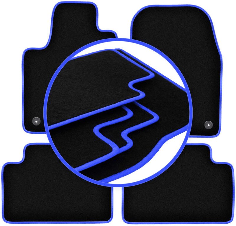 CARLUX-BLUE Autofußmatten für: Dodge Durango III FL SUV (2013-2020)