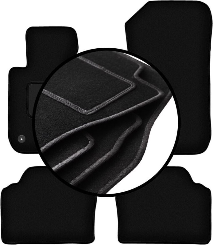 Komplettset Veloursmatten für: BMW 3 E91 xDrive Kombi, Touring (2004-2011)