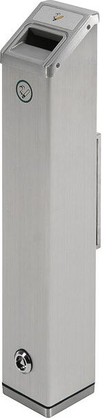 Thumbnail - Showdown Wandaschenbecher quadratisch - Silber