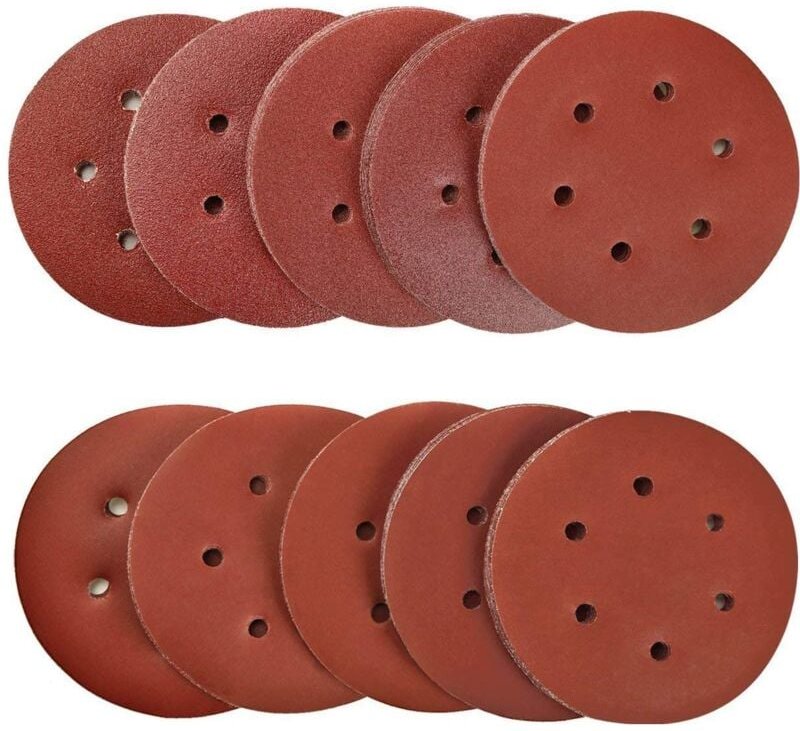 100 Stück 150 mm Schleifscheiben, Schleifscheibe, Schleifscheiben, Körnung 40/80/120/180/320/600/800/1000/1500/2000, ide...