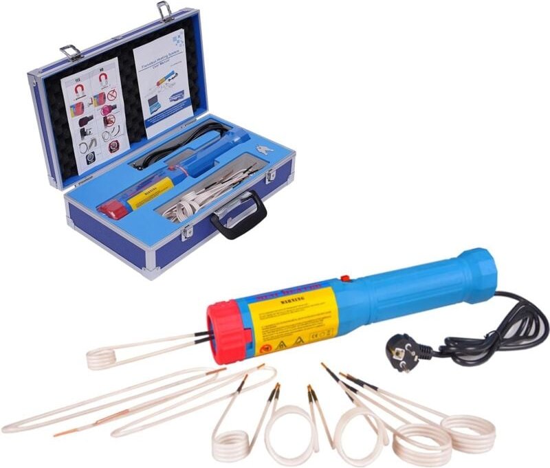 Induktionsheizgerät 1100W Induktionsheizer 220V Magnetischer Induktionsheizer mit 8 Heizspulen Geeignet für die Erwärmun...