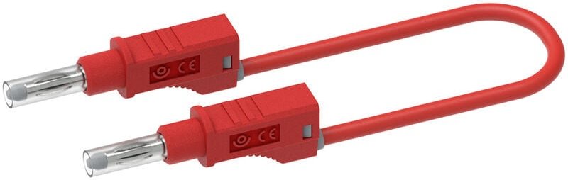 Thumbnail - Electro PJP 2217/600V-CD1-200R Messleitung Bananenstecker Bananenstecker 2.00 m Rot 1 St.