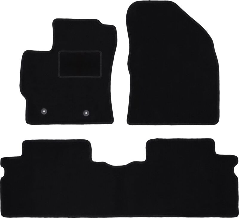 Schwarze Veloursmatten für: Toyota Corolla E14 / E15 Kombi, Limousine (2007-2012)