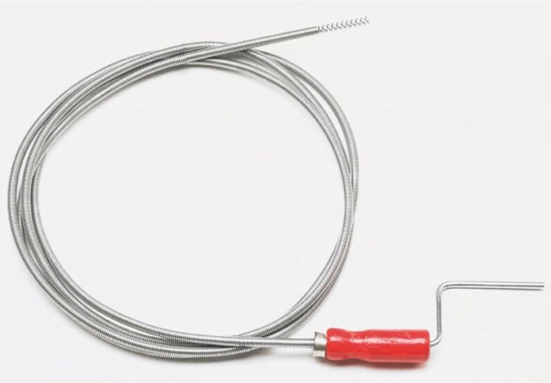 Trade Shop - Spiral-Abflussreiniger, Abflussreiniger für Badezimmerrohre, 2,5/3,5/5 mt. - -2,5 m -
