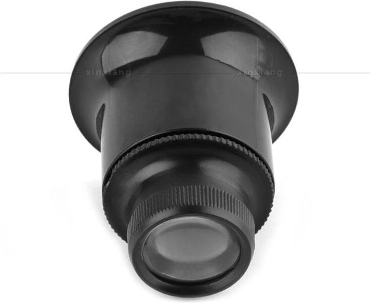 Set mit 4 tragbaren Juwelier-Lupen, 20-fache Augenlupen, Juwelier-Uhren-Reparatur-Lupen-Sets - Sollbry