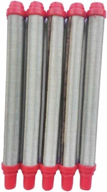Ymyny - Confezione da 5 filtri a maglie per pistole a spruzzo airless Wagner, acciaio inox 304, rosso, 10310,5 mm loy