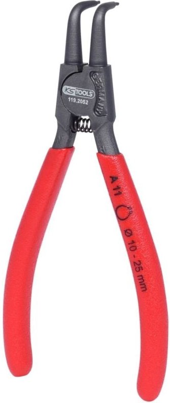 Aussen-Sicherungszange, abgewinkelt, 12-25 mm