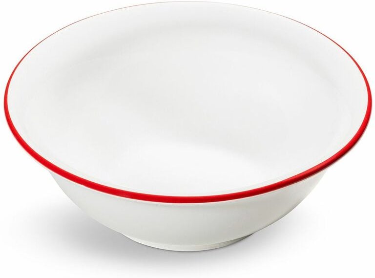 Gmundner Keramik - Rubinroter Rand, Salatschüssel (ø 20cm)