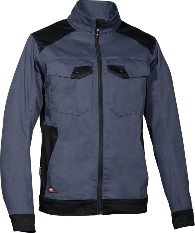 Thumbnail - Arbeitsjacke mit Reißverschluss BLORA - Grau Flugzeug/Schwarz 3XL - FR (60) - EU (62)