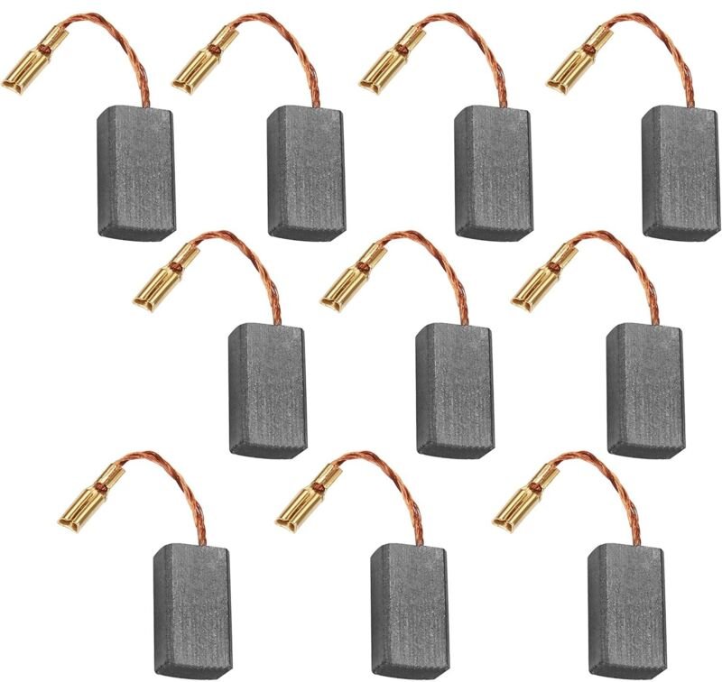 10 Stück Kohlebürsten für Winkelschleifer Elektrobürsten 05-100B/06-100/125A-5x10x15 - Sollbry