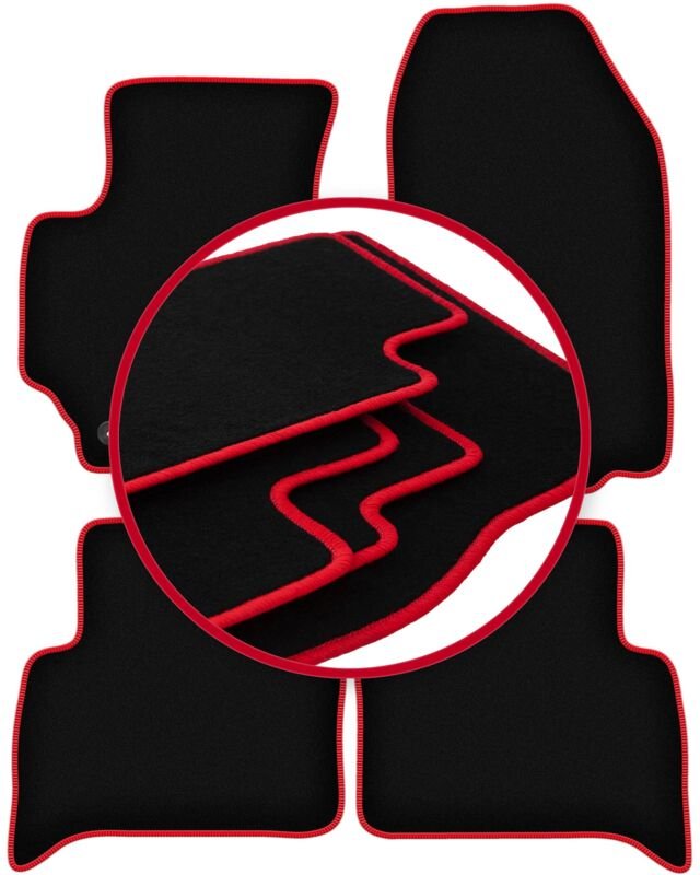 CARLUX-RED Autofußmatten für: FIat Croma II Kombi (2005-2011)