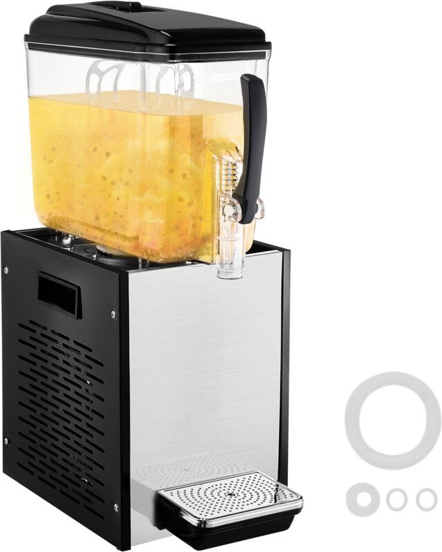 Thumbnail - Kommerzieller Getränkespender, 12 l Saftspender, 246 w, 304 Edelstahl Eistee-Getränkeautomat, 7–12 °c Kühltemperatur für...