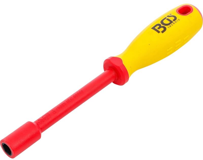 Bgs Technic - VDE-Steckschlüssel-Schraubendreher Sechskant sw 10 mm Klingenlänge 125 mm