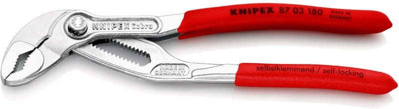 Knipex - Cobra 87 03 180 Wasserpumpenzange Schlüsselweite (Metrisch) 36 mm 180 mm