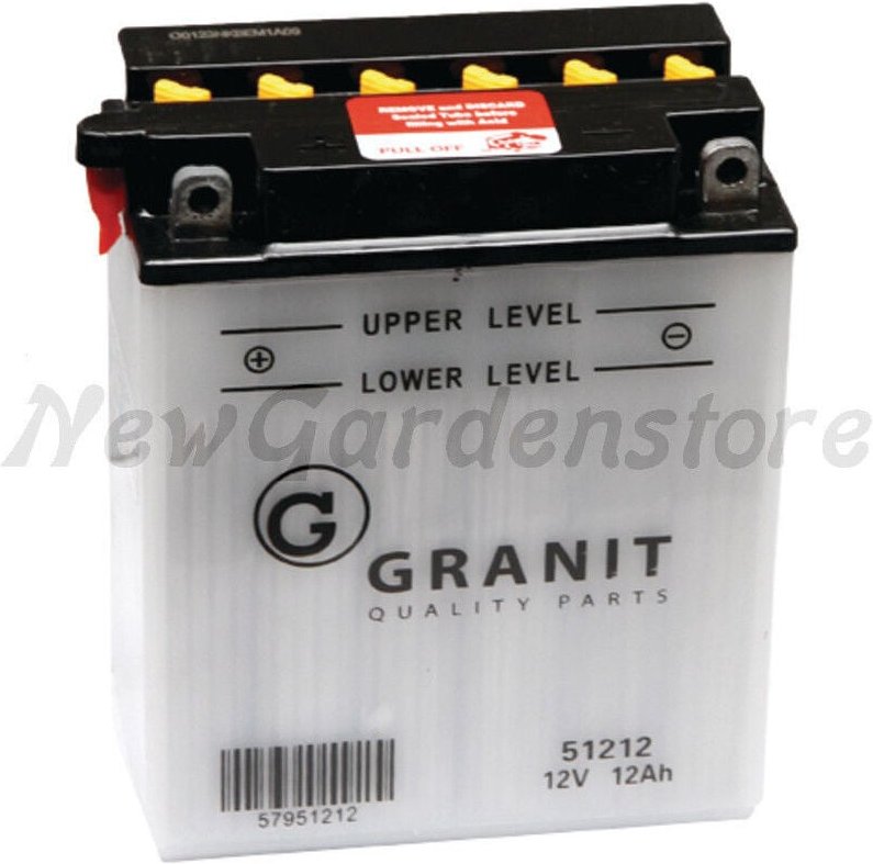 12V 12Ah 12N12-4A1 Elektro-Rasentraktor-Mäher-Starterbatterie