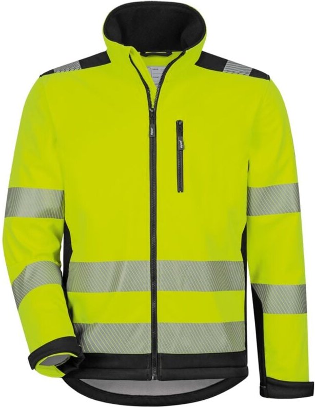 Thumbnail - Elysee Warnschutz-Softshelljacke Ryan 22745 Gr. XL leuchtgelb/schwarz
