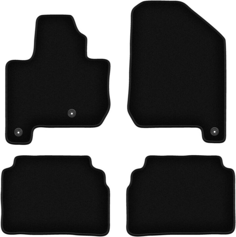 BASIC schwarze Veloursmatten für: Kia Soul EV Fließheck (2013-2019)