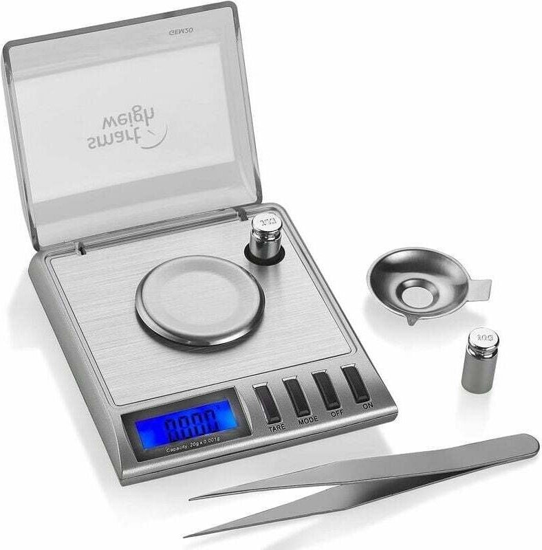 Tigrezy - Hochpräzise digitale Smart-Waage 0.001-20g. Ideal zum Wiegen von Edelsteinen, Schmuck und anderen wertvollen G...