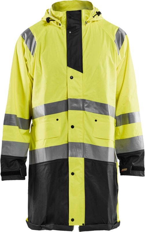 Hochsichtbare Regenjacke Level 1 4324 - Neon Gelb/Schwarz XL