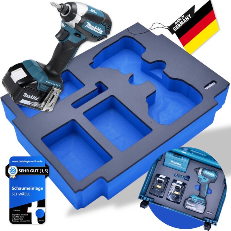 Schaumeinlage Schaumstoffeinlage f. Makita Akku-Schlagschrauber DTD153 - Schwäble