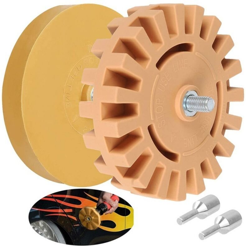 Stück Gummiradierer Radaufkleber Radierer für Auto Karosserie Radierer zum Entfernen von Autofolien und Aufklebern (100m...